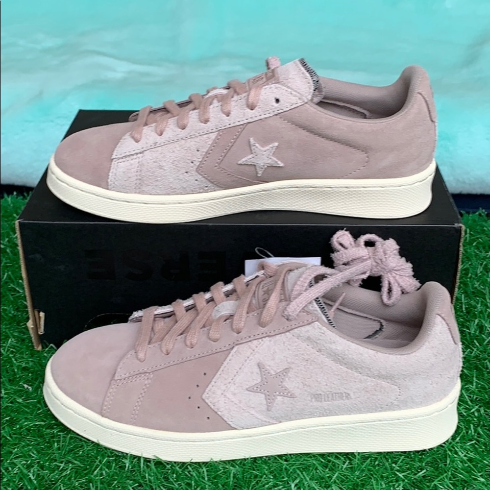CONVERSE PRO LEATHER OX SHADOW GREY/GUM DARK HON M - Picture 6 of 16